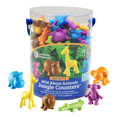 LEARNING RESOURCES Wild About Animals Jungle Counters 3361